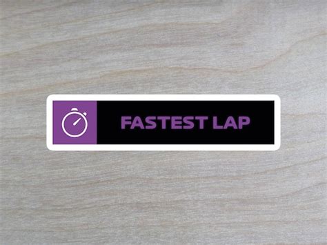 Fastest Lap F1 Stickers Formula One Ts Formula 1 Etsy