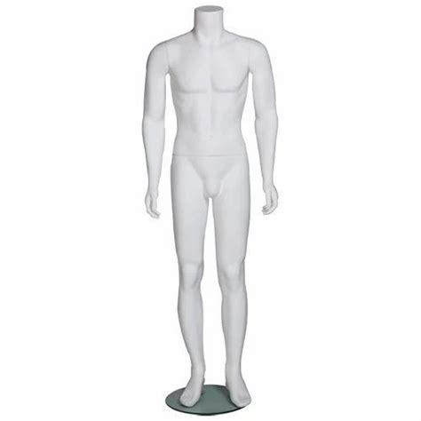 Fiberglass Standard Adams Mannequins Male Headless White Matt Mannequin