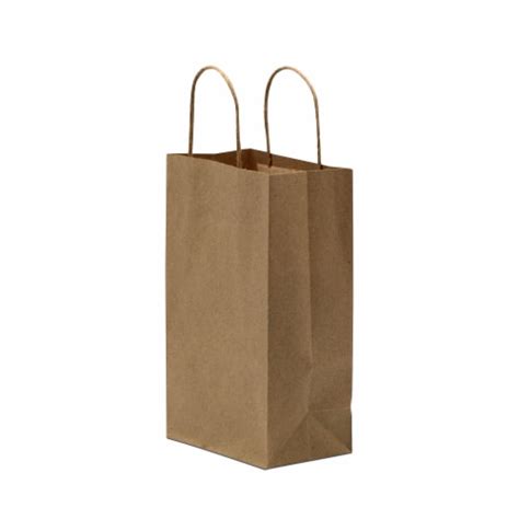 Prime Line Packaging Brown Kraft Paper Bags With Paper Twist Handles