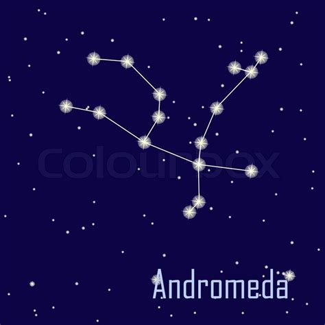 The Constellation Andromeda Star In Stock Vector Colourbox