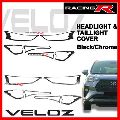 Toyota Veloz 2022 To 2024 Headlight And Taillight Cover Matte Black