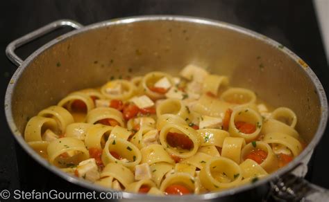 Calamarata Pasta with Swordfish Ragù Calamarata con Ragù di Pesce