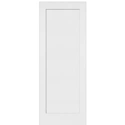 Steves Sons Madison Primed Molded Solid Core 1 Panel Shaker Door