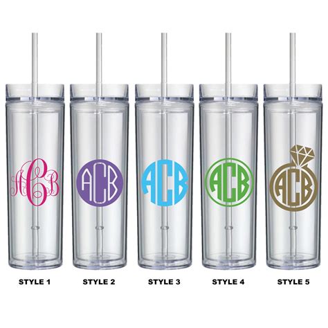 Monogrammed Tumbler Personalized Tumbler Bridesmaid T