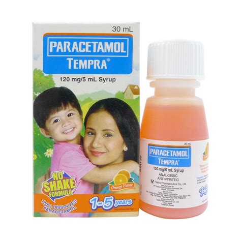 Tempra 1 5 Years Old Orange Flavor 120mg 5ml 30ml Syrup Shopee Philippines