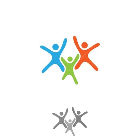 Premium Vector Vector Abstract Three People Icon Symbol