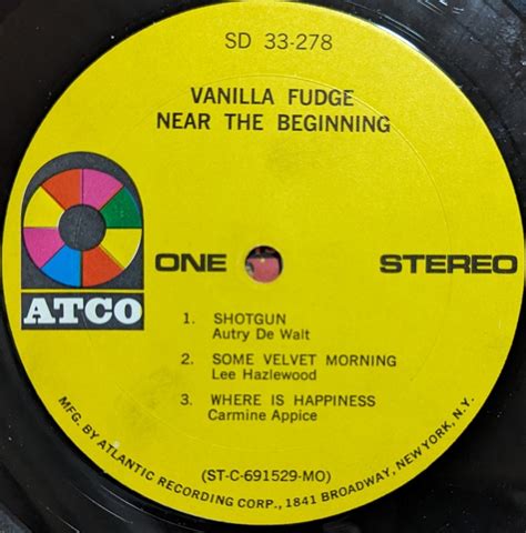 Yahoo Vanilla Fudge Near The Beginning Atco