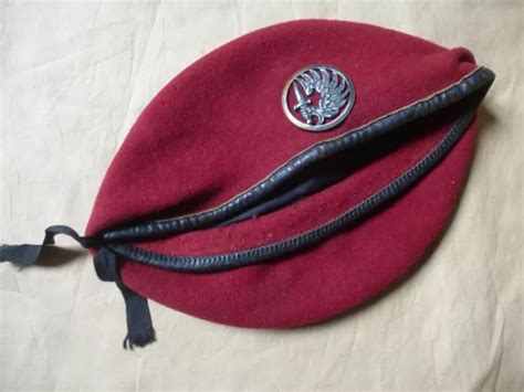 Beret Rouge Parachutiste Armée Française Vers 1970 Eur 1790 Picclick Fr