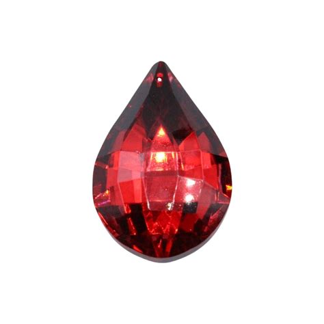 Pear Drop 62mm Red Eco Range Bead Trimming And Craft Co