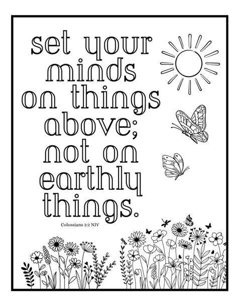 Scripture Coloring Pages: Colossians - Must Love Lists