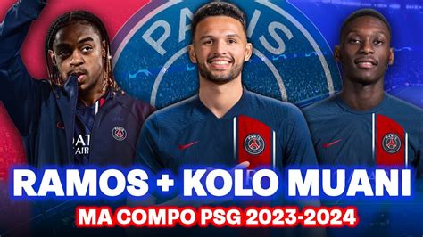 GONÇALO RAMOS KOLO MUANI AU PSG MA COMPO 2023 2024 YouTube