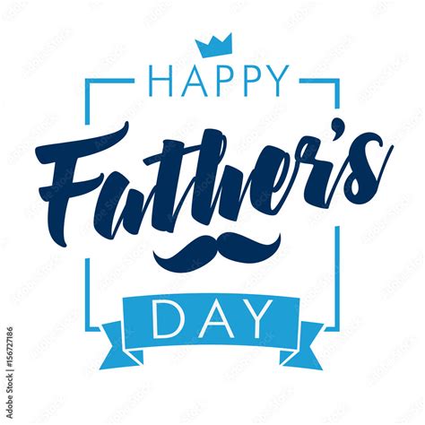 Happy Fathers Day calligraphy light banner. Happy father`s day vector ...