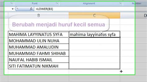 Cara Cepat Merubah Huruf Kecil Menjadi Huruf Besar Di Excel