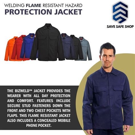 Portwest Flame Resistance Welding Jacket Bizweld BIZ2 Hazard Protection