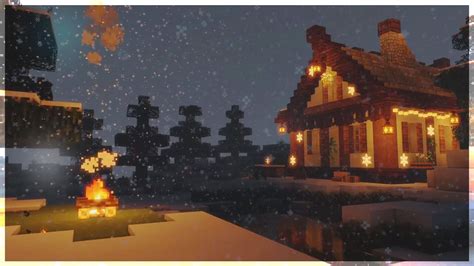 ️ Minecraft Winter Cabin W C418 Music 8 Hours Youtube