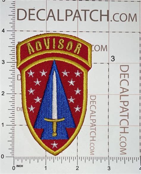 Us Army 1st Security Force Assistance Brigade Patch With Advisor Tab Decal Patch Co