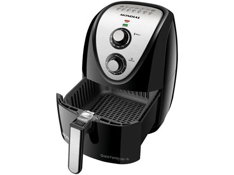 Fritadeira Elétrica sem Óleo Air Fryer Mondial Grand Family Inox AFN