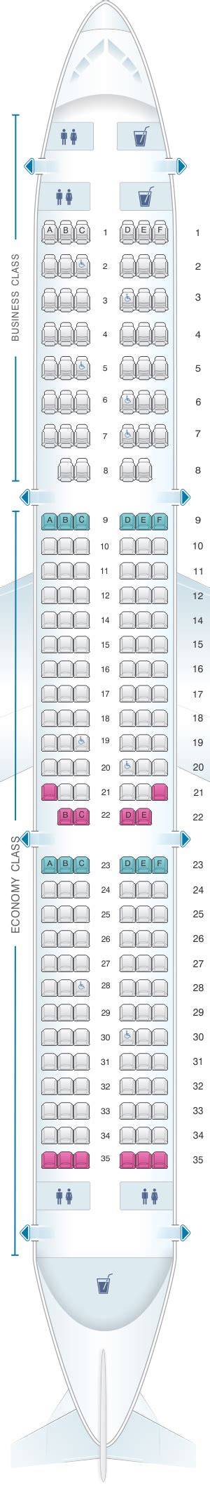 Seat Map Iberia Airbus A Seatmaestro