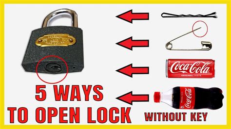 5 Ways To Open Lock Without Key 🔴amazing Life Hack Diy Experimental