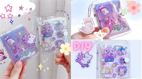 Diy Kawaii Sticker Book How To Make Binder Ring Notebook At Home