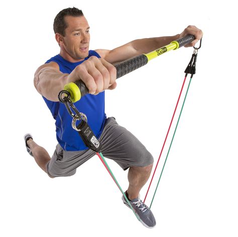 Gofit Resist A Bar Workout Resistance Band Bar For Home Gym