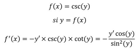 Derivada De Cosecante Economipedia