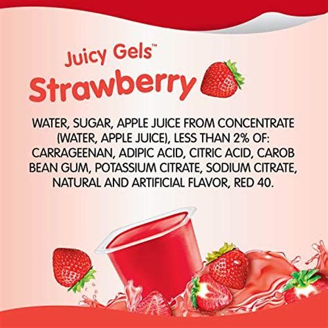 Snack Pack Strawberry Flavored Juicy Gels Super Size Count Snack