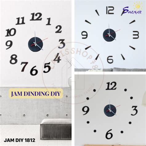 Jual Jam Dinding Kecil Jam Diy Jam Dinding Tempel Diy Analog D