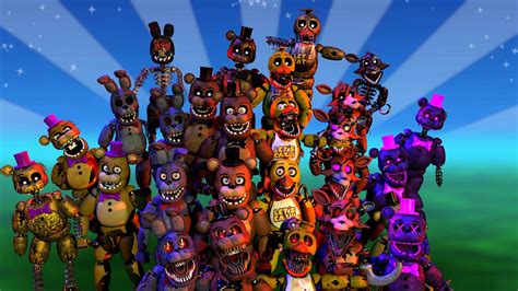 C4dfnaf Mega Curvy Animatronics Pack Showcase By Mrsn2005 On Deviantart