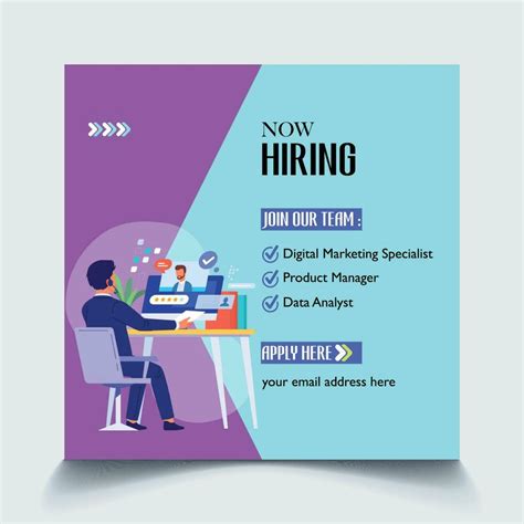 We Are Hiring Social Media Post Template 25467485 Vector Art At Vecteezy