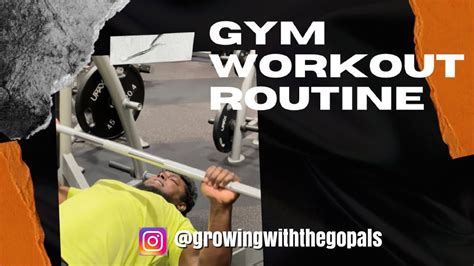 Gym Workout Routine Gym Vlog Youtube