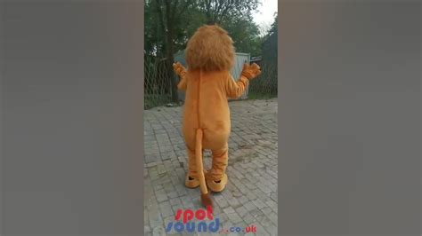 Spotsound Co Uk Mascot Costume Cartoon Brown Lion Mascot Costume Adult Size With Cute Smile