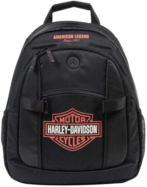 Harley Davidson Bar Shield Bp S Orgblk Sac Dos Avec Logo Orange