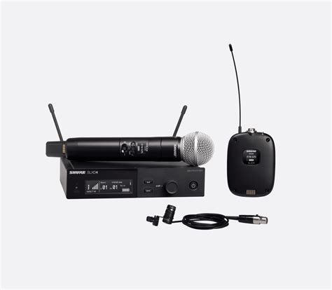 Shure Slxd Uk Radiomic System Beltpack Sm Handheld Transmitter