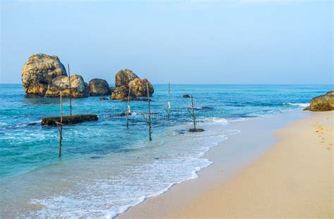 Ahangama, Sri Lanka - Resting at the Beatiful Beach of Ahangama Stock ...