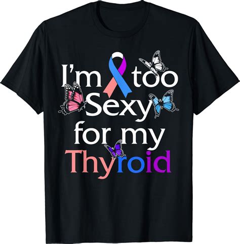 Thyroid Cancer Awareness Ribbon Thyroidectomy Cancer Surgery T Shirt