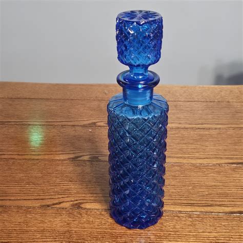 Blazing Auctions Retro 1960 S Deep Blue Rossini Empoli Bottle W