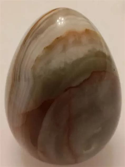 Rare Italian Alabaster Marble Egg Rare And Highly Sought After By