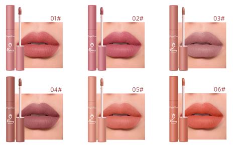 Amazon 3 Pcs Nude Matte Liquid Lipstick Set Matte Velvety Long Lasting Moisture Smooth
