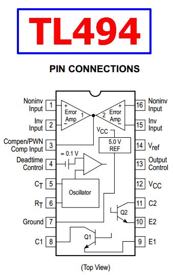 Circuit Diagram Of Smps Tl494 Datasheet