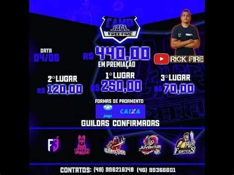 CAMPEONATO SAGEFREE FIRE AO VIVOJOGANDO INSCRITOSX1 DOS CRIAS