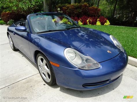 Zenith Blue Metallic 1999 Porsche 911 Carrera Cabriolet Exterior Photo