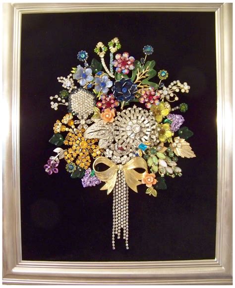 Christmas Brooch Display My Bouquet Of Rhinestones Created With