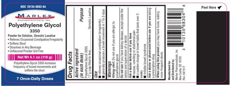 Polyethylene Glycol 3350 Rx Products