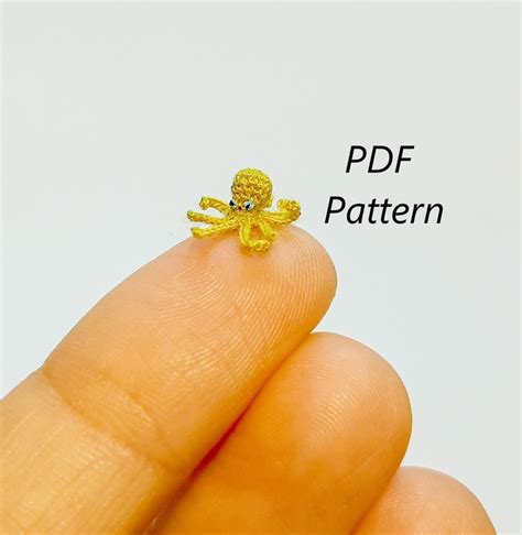 Octopus Micro Crochet Pattern Crochet Octopus Pdf Tutorial How To