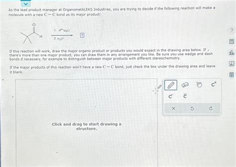 Solved As The Lead Product Manager At Organometaleks Chegg