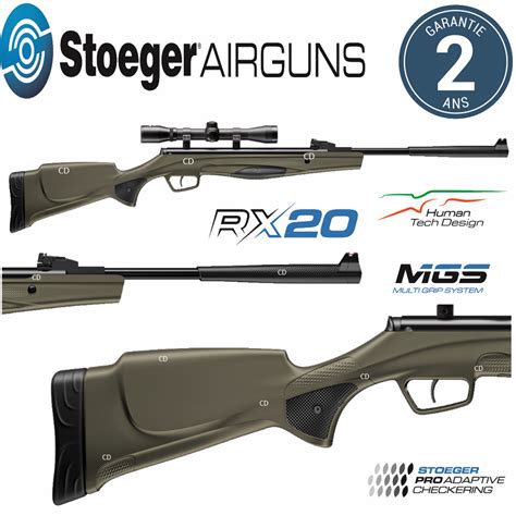 Pack Carabine Stoeger Airguns Rx Synthetique Joules Lunette