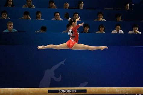 Split Leap On Balance Beam 2011 World Championships Gymnastics World