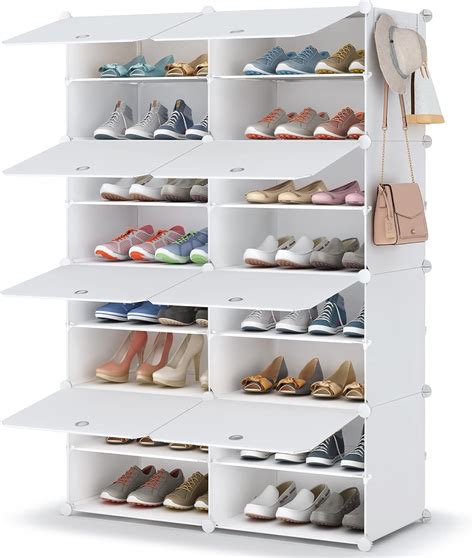 Amazon Homidec Shoe Rack Tier Shoe Storage Cabinet Pair