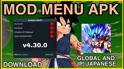 Dragon Ball Legends Mod Menu V Apk Gameplay Youtube